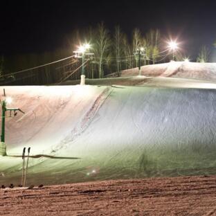 Snow cannon in the ski resort 